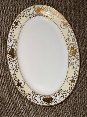 Hand Painted Crescent Platter Meito China
